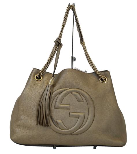 gucci soho leather chain shoulder bag replica|gucci medium soho chain tote.